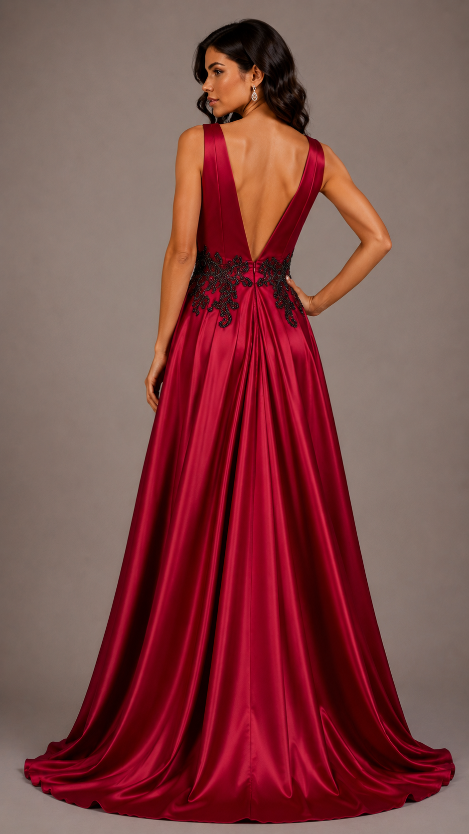 The Crimson Royale Gown