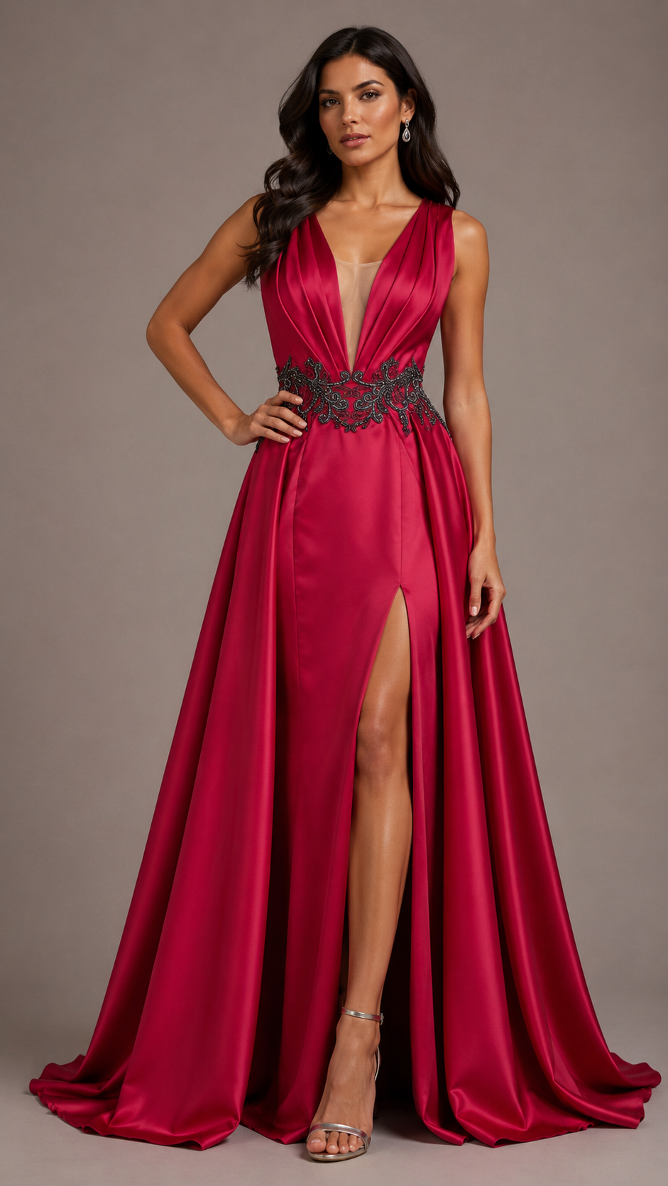 The Crimson Royale Gown